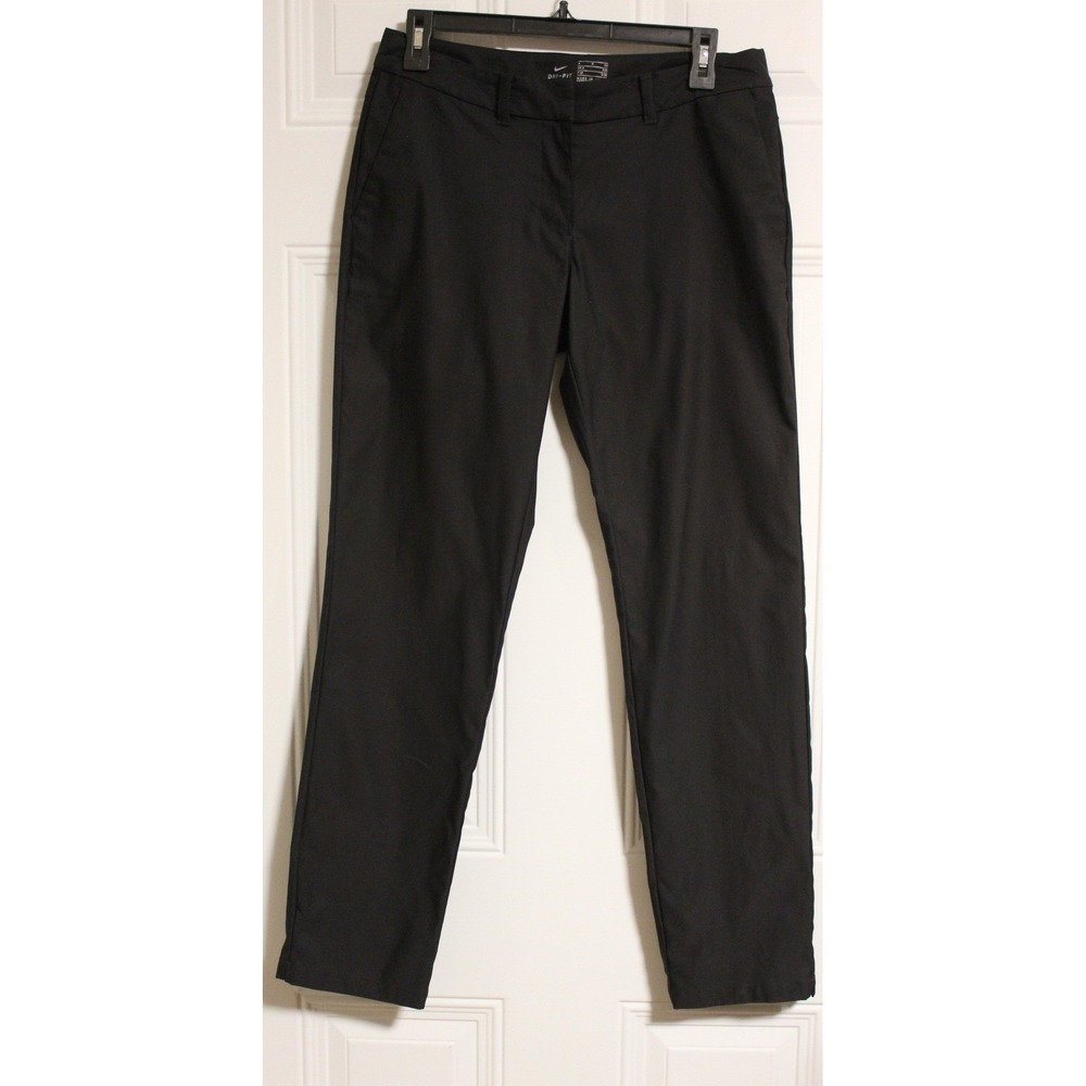 Nike Flex Woven Golf Pants Women's Size 4P Slim Fit Trousers Black Athleisure